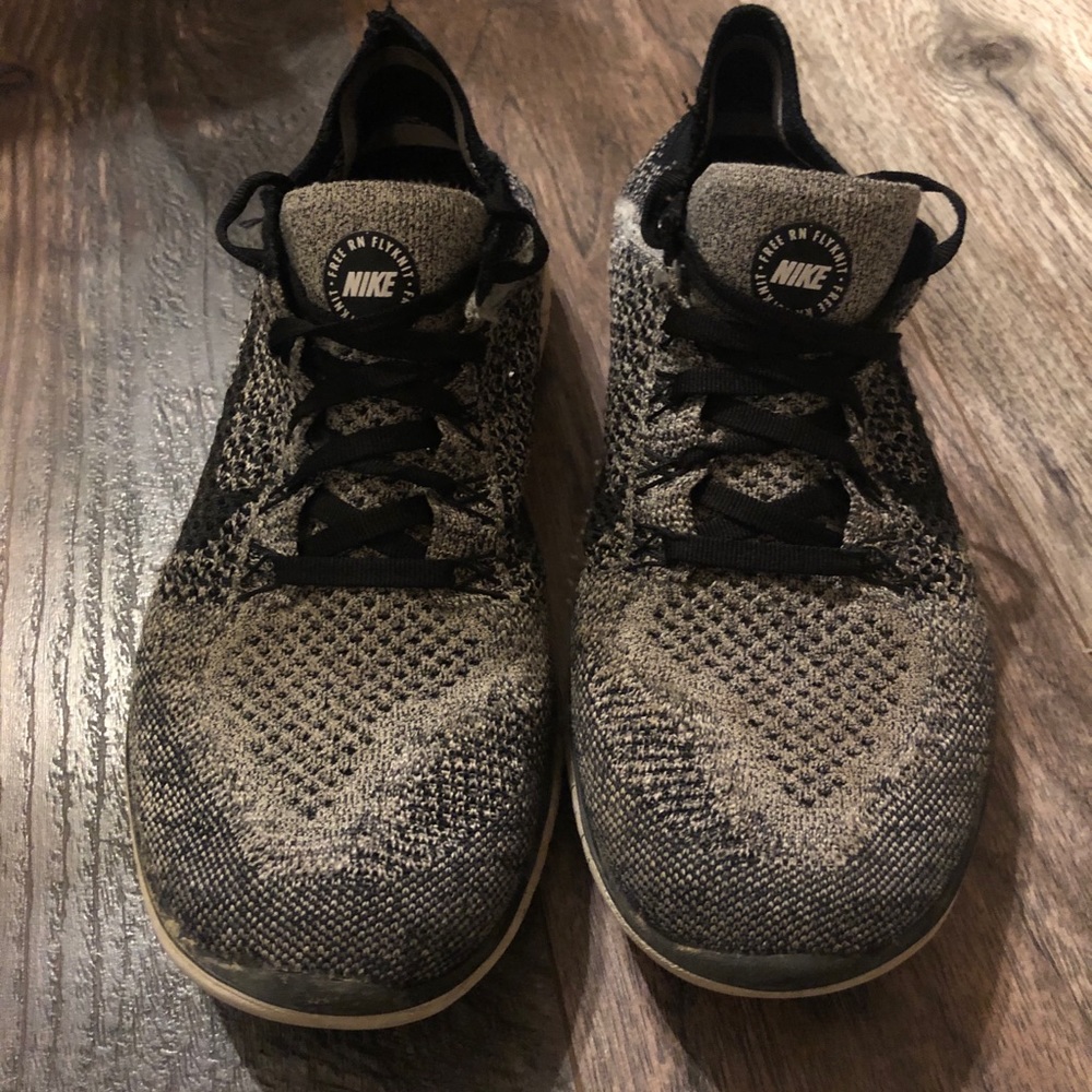 Nike Free RN Flyknit 2018 Black White Ombre